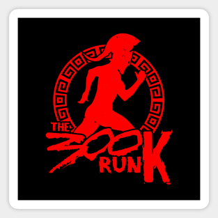 The 300K Run Funny Race Running Sports Fitness Vintage Spartan  Poster Magnet